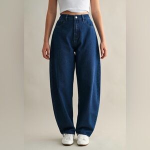 Classic Blue Women's Jeans barrel luvee